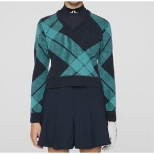 NWT J.Lindeberg x Glenmuir Brea Knit Wool Sweater Golf (Womens S)